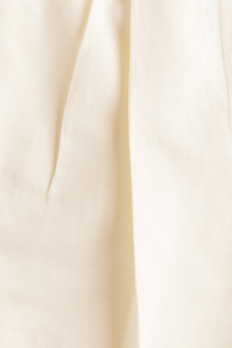 Tailored Linen-blend Shorts, Alternate, color, Ivory