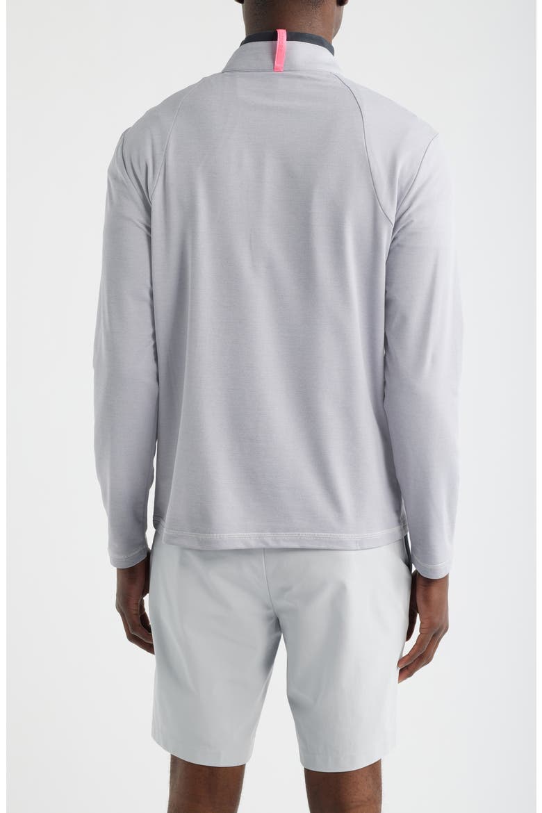 Quarter Zip Performance Golf Pullover, Alternate, color, LIGHT GREY MELANGE