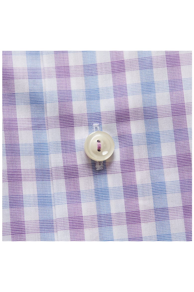 Slim Fit Check Dress Shirt, Alternate, color, BLUE/ PURPLE