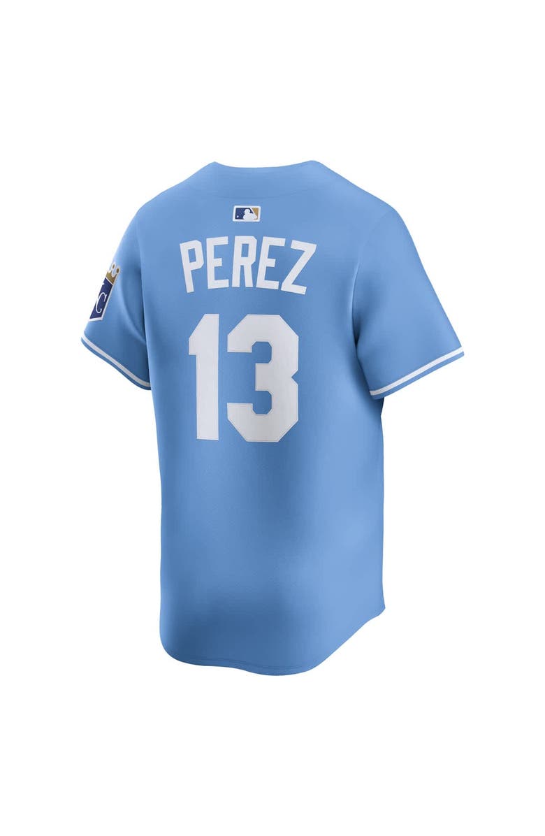 Nike Men's Nike Salvador Perez Light Blue Kansas City Royals Alternate Limited Player Jersey, Alternate, color,