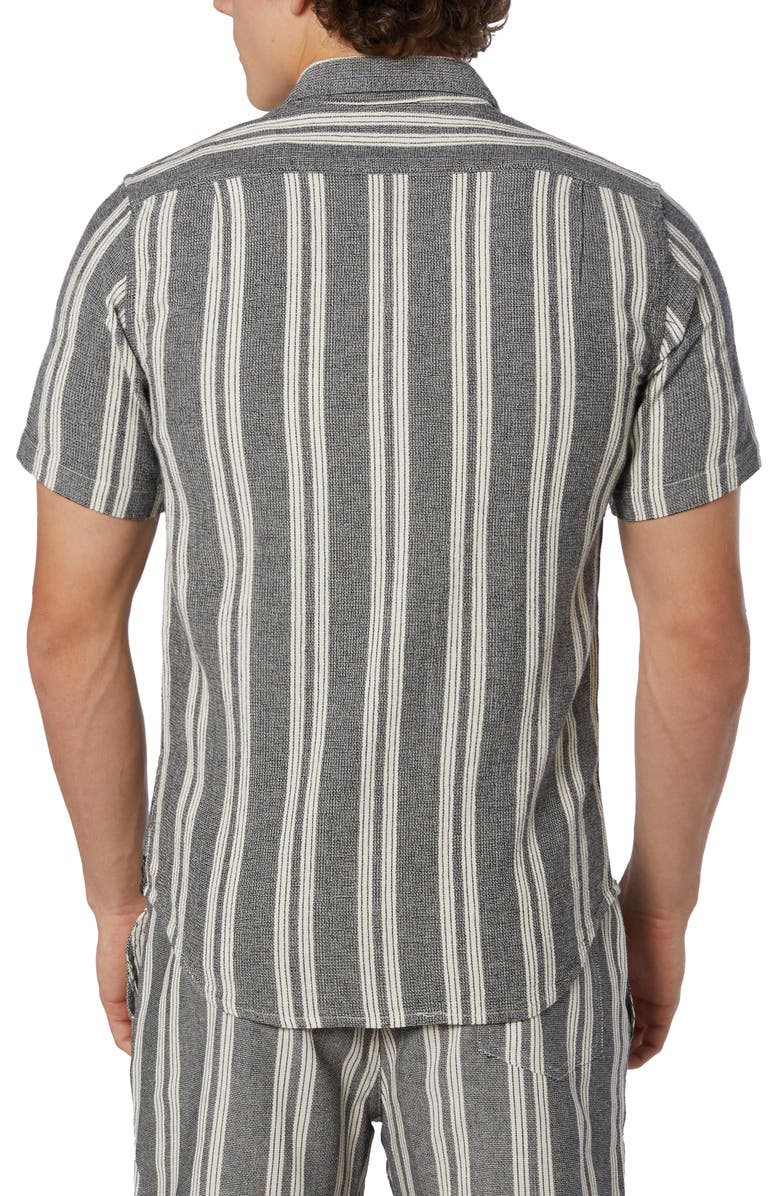Ezekiel Melbourne Short Sleeve Woven Shirt, Alternate, color, Dark Grey