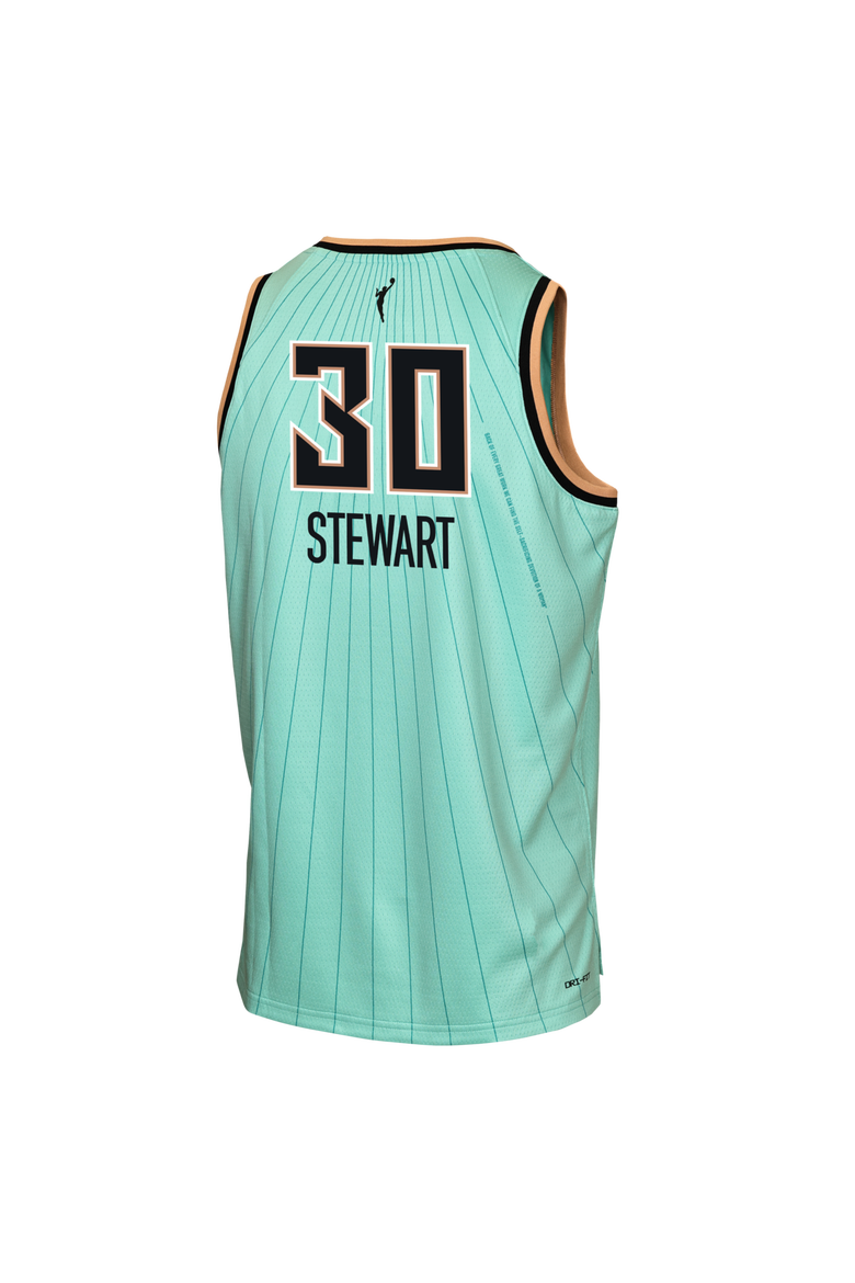 Youth Nike Breanna Stewart Mint New York Liberty Victory Jersey - Rebel Edition, Alternate, color, Mint