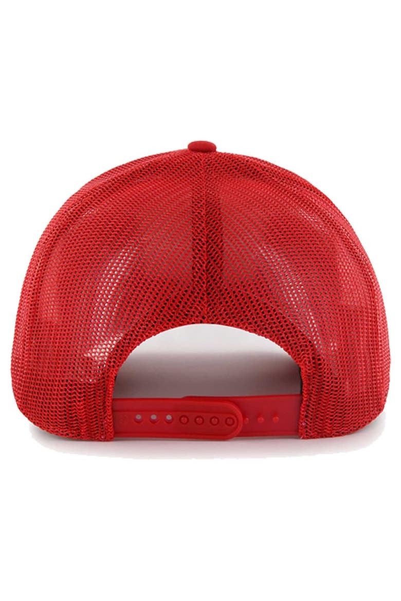 Men's '47 Red Los Angeles Angels Squad Trucker Adjustable Hat, Alternate, color, Red