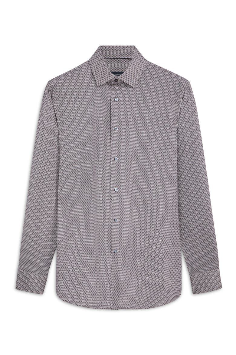 James OoohCotton® Geometric Print Button-Up Shirt, Alternate, color, DESERT