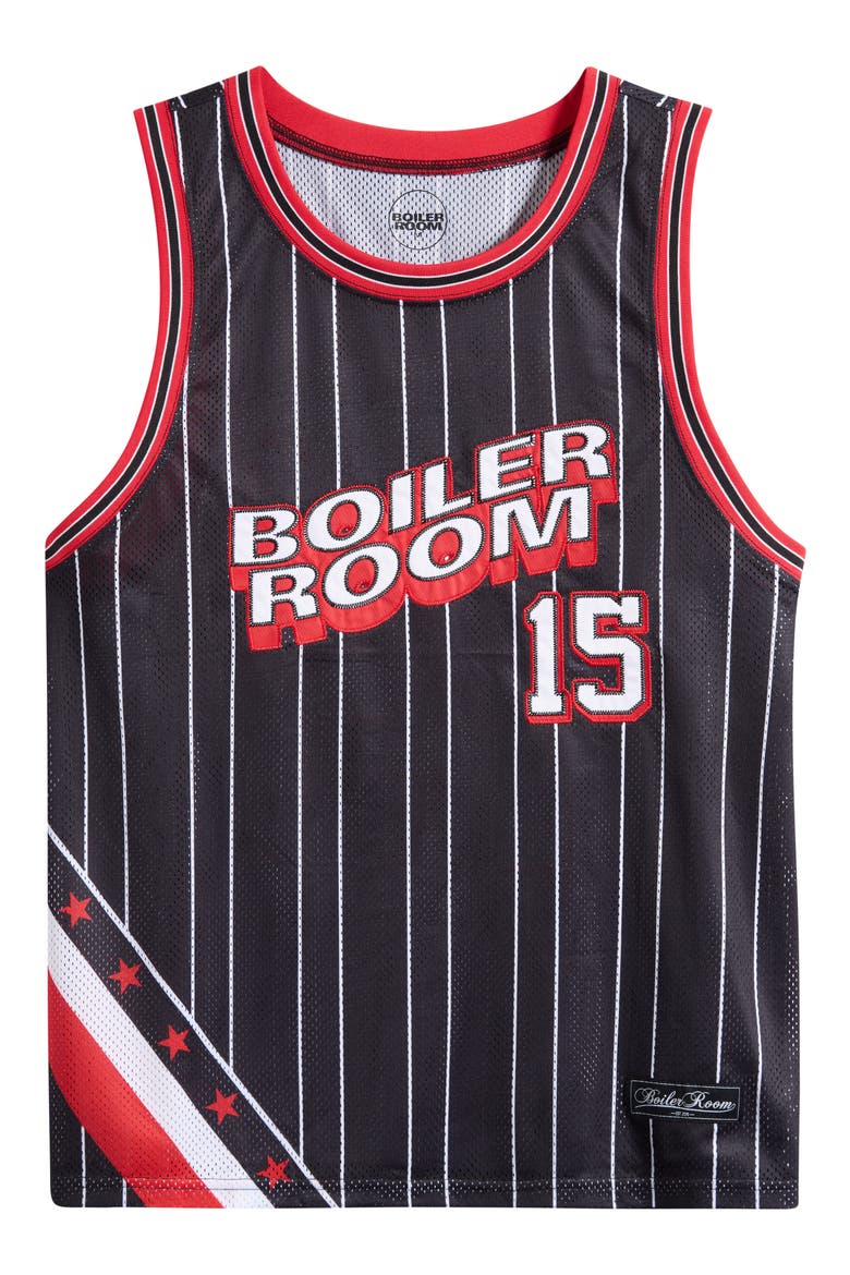 Graphic Mesh Basketball Jersey, Alternate, color, BLACK