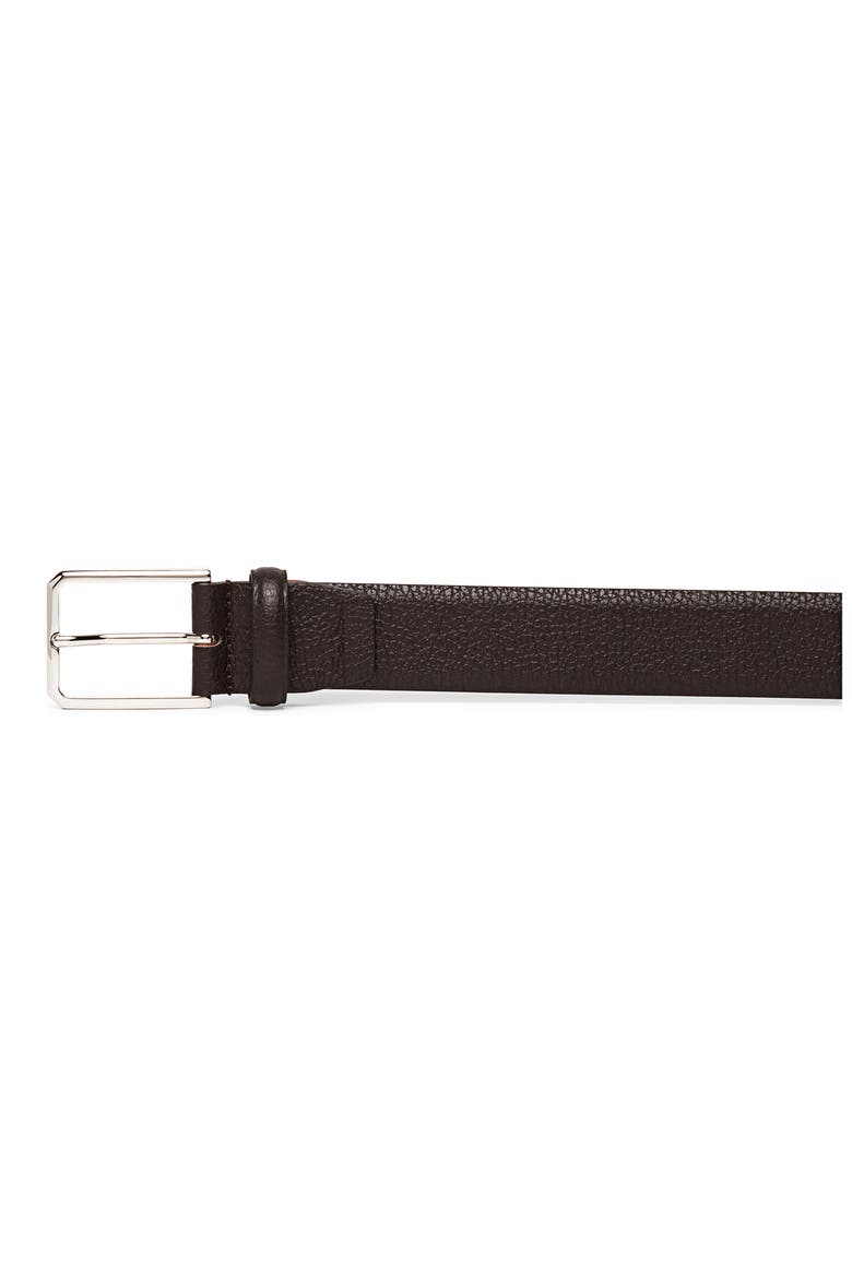 Leather Belt, Alternate, color, BROWN
