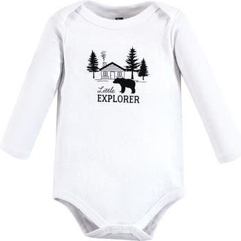 Cotton Long-Sleeve Bodysuits 3-Pack