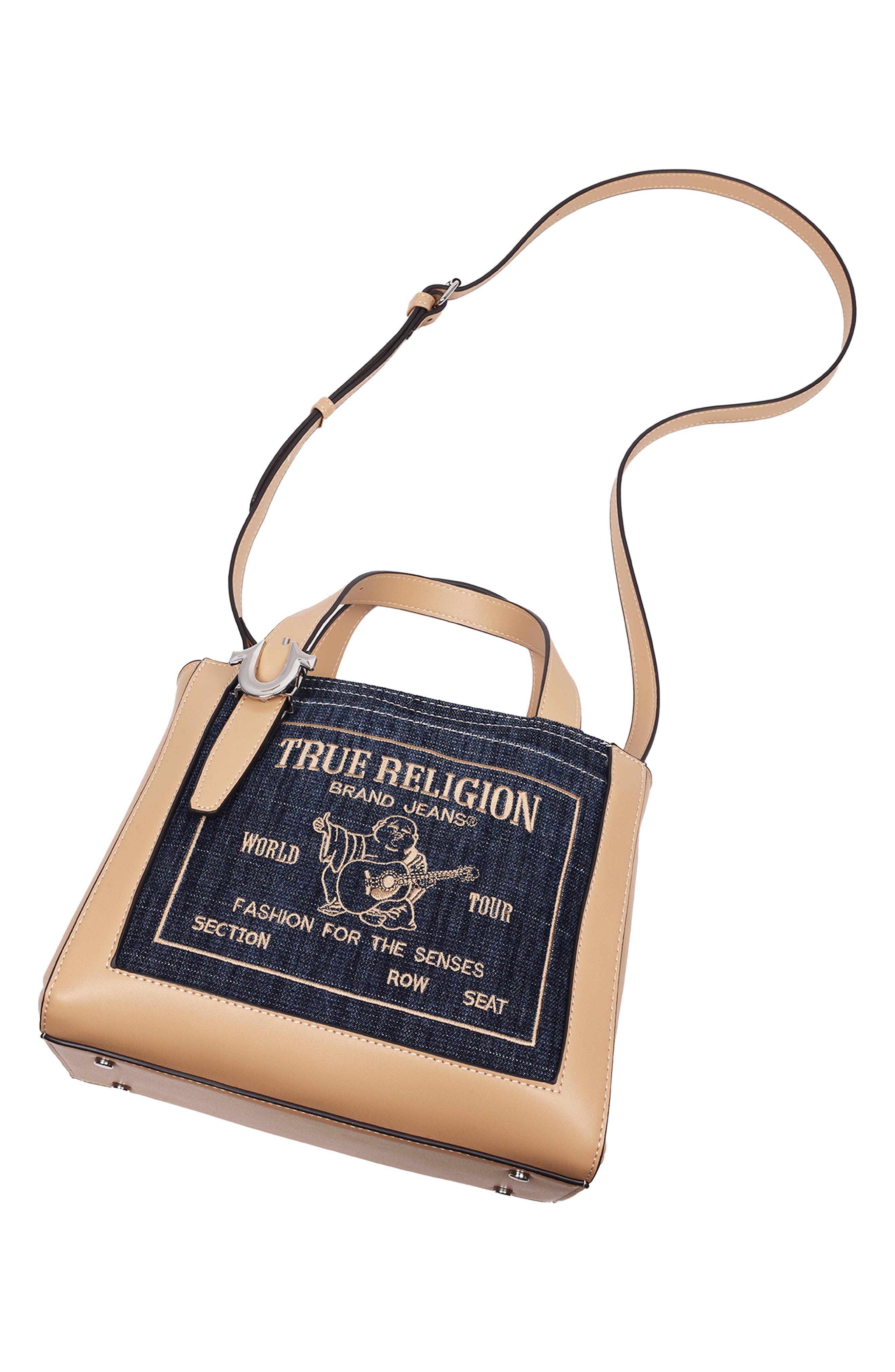 True Religion Arvin Budddha Crossbody Tote, Alternate, color, 