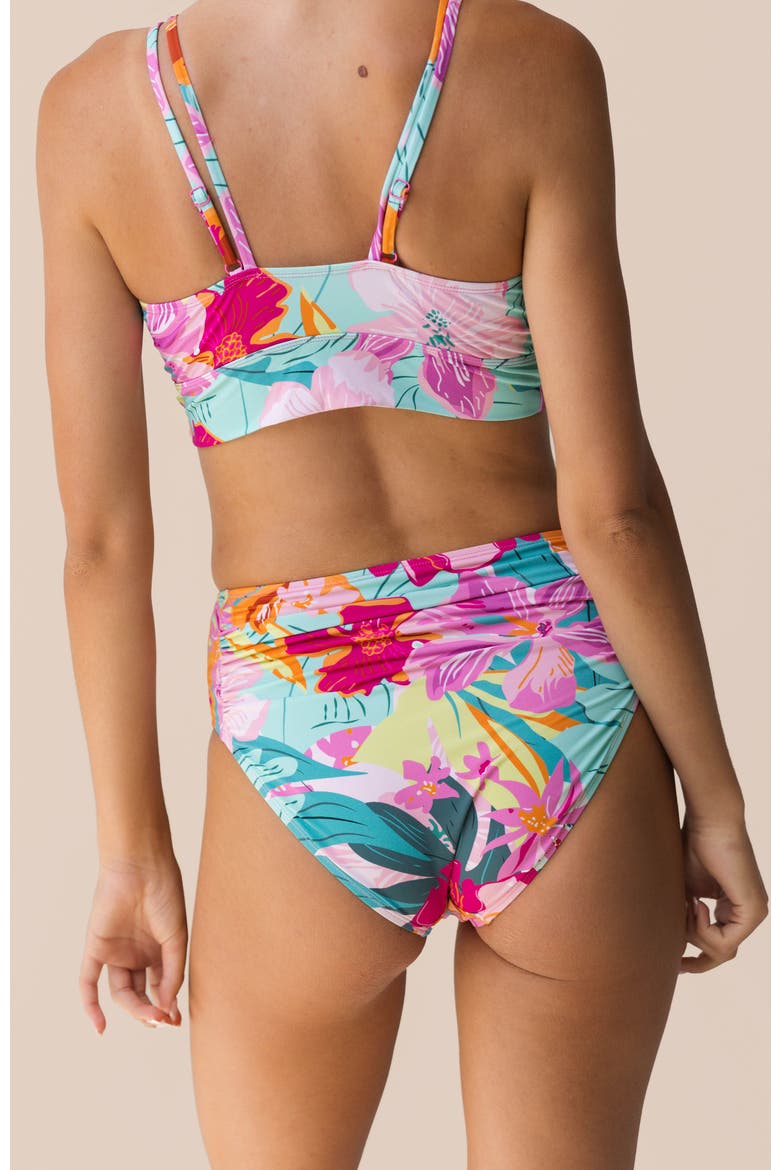 High Leg Ruched Swim Bottom, Alternate, color, Freedive