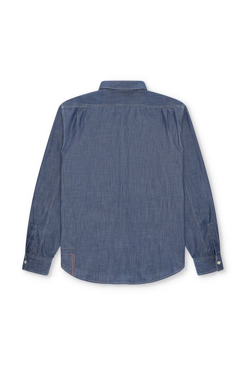 Osumi Chambray Shirt, Alternate, color, Indigo Rinse