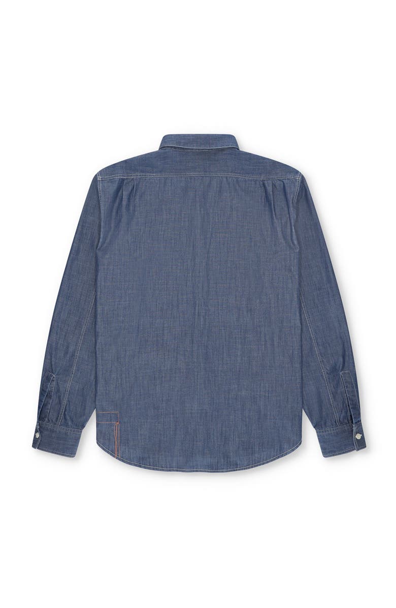 Fortela Osumi Chambray Shirt, Alternate, color, Indigo Rinse