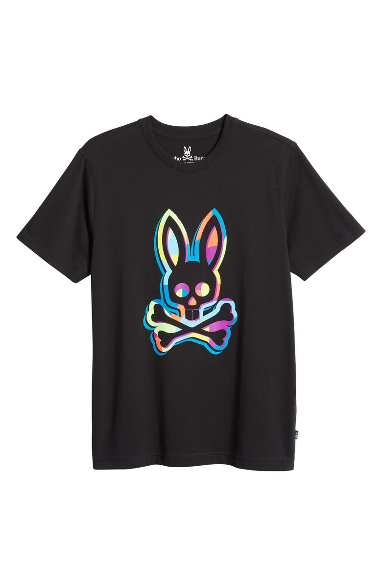 Psycho Bunny Men's Binns Logo Graphic Tee, Alternate, color, 