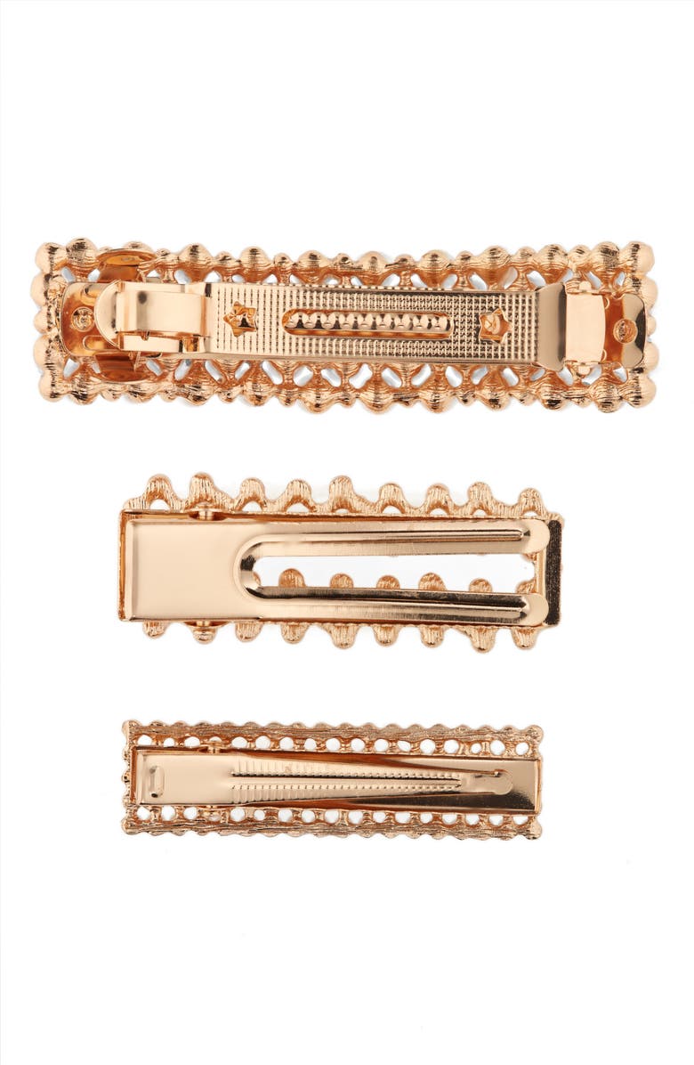 Tasha Assorted 3-Pack Imitation Pearl Hair Clips, Alternate, color, 