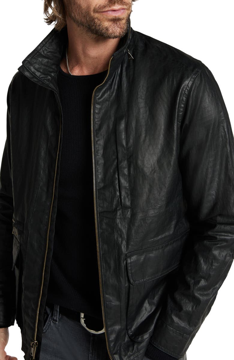 John Varvatos Irving Coated Linen Jacket, Alternate, color,