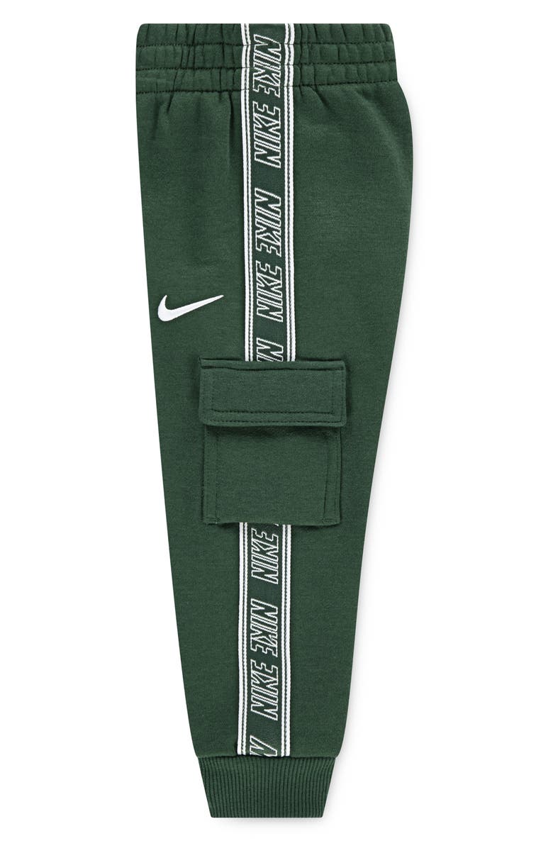Nike Kids' Logo Taping Hoodie & Cargo Joggers Set, Alternate, color, Fir