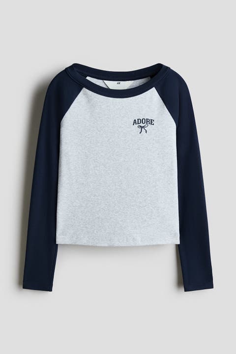 Long-Sleeved T-Shirt With Printed Motif