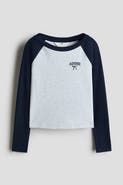 H&M Long-Sleeved T-Shirt With Printed Motif