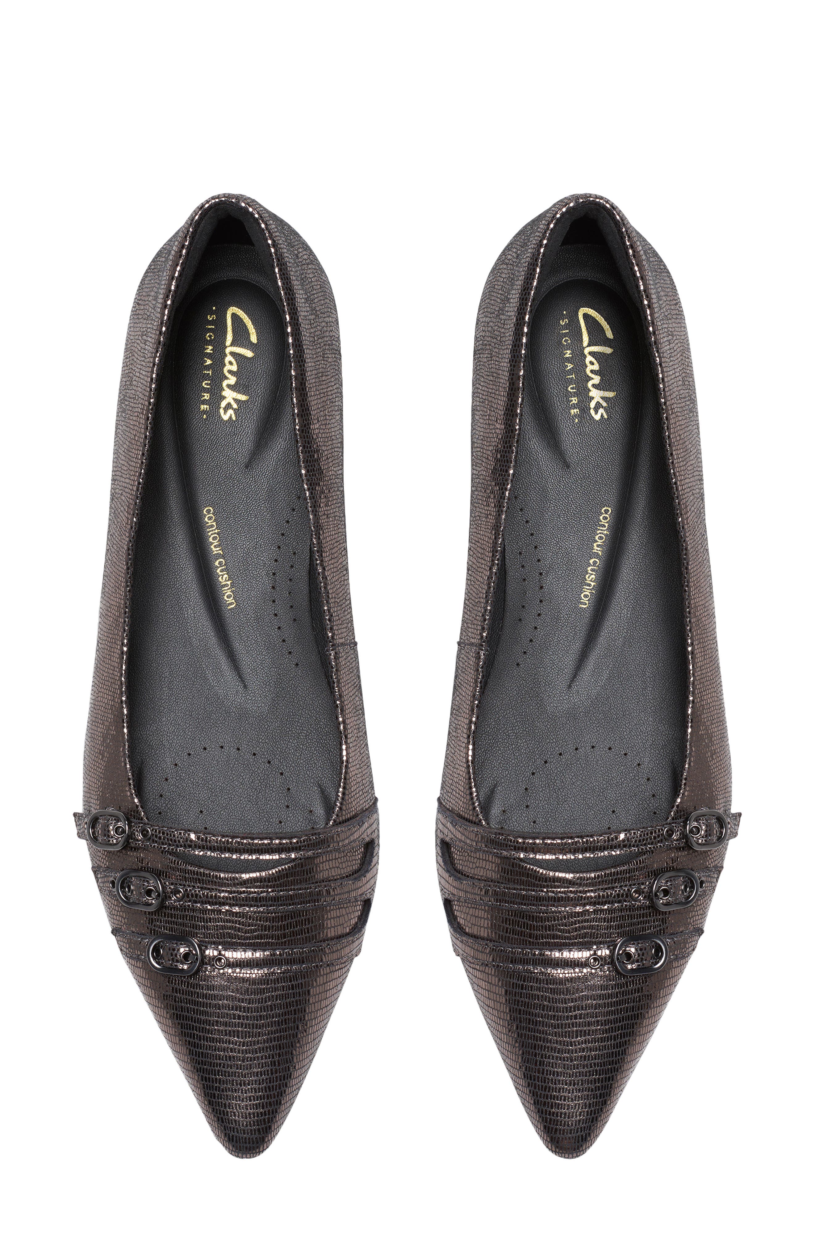 Sensa Triple Strap Flat, Alternate, color, METALLIC