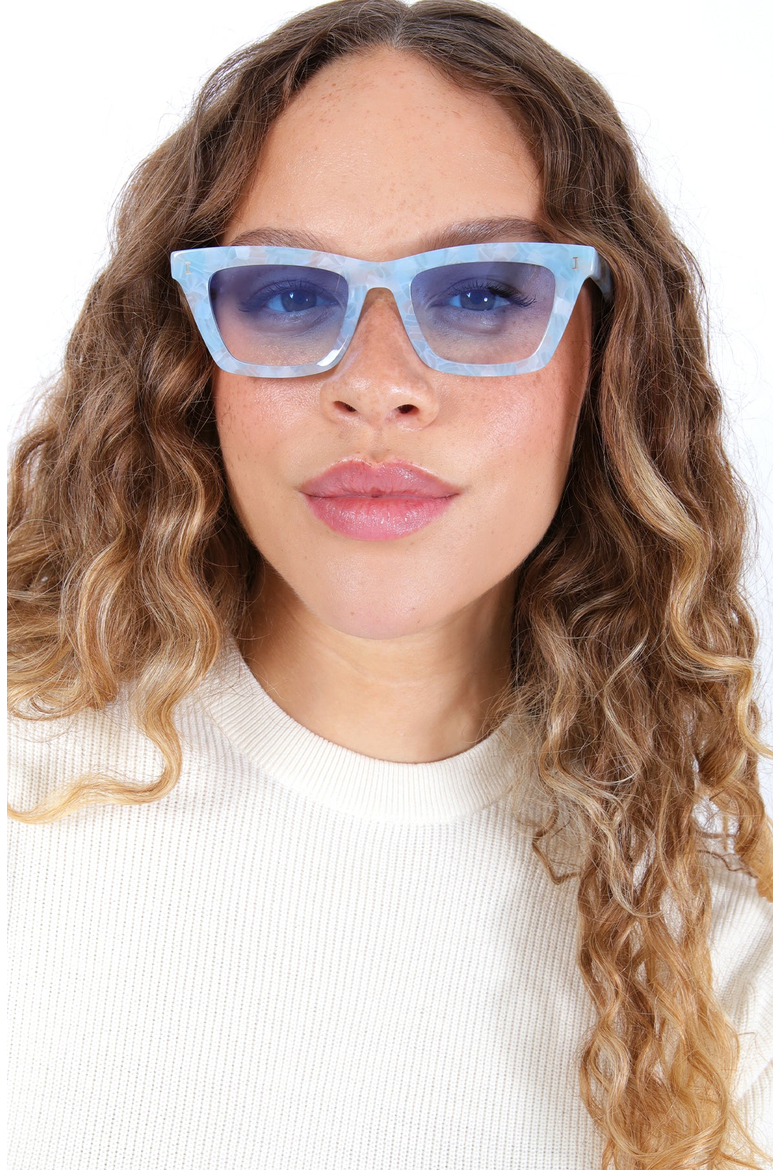 Portugal Sunglasses, Alternate, color, Celeste / Blue