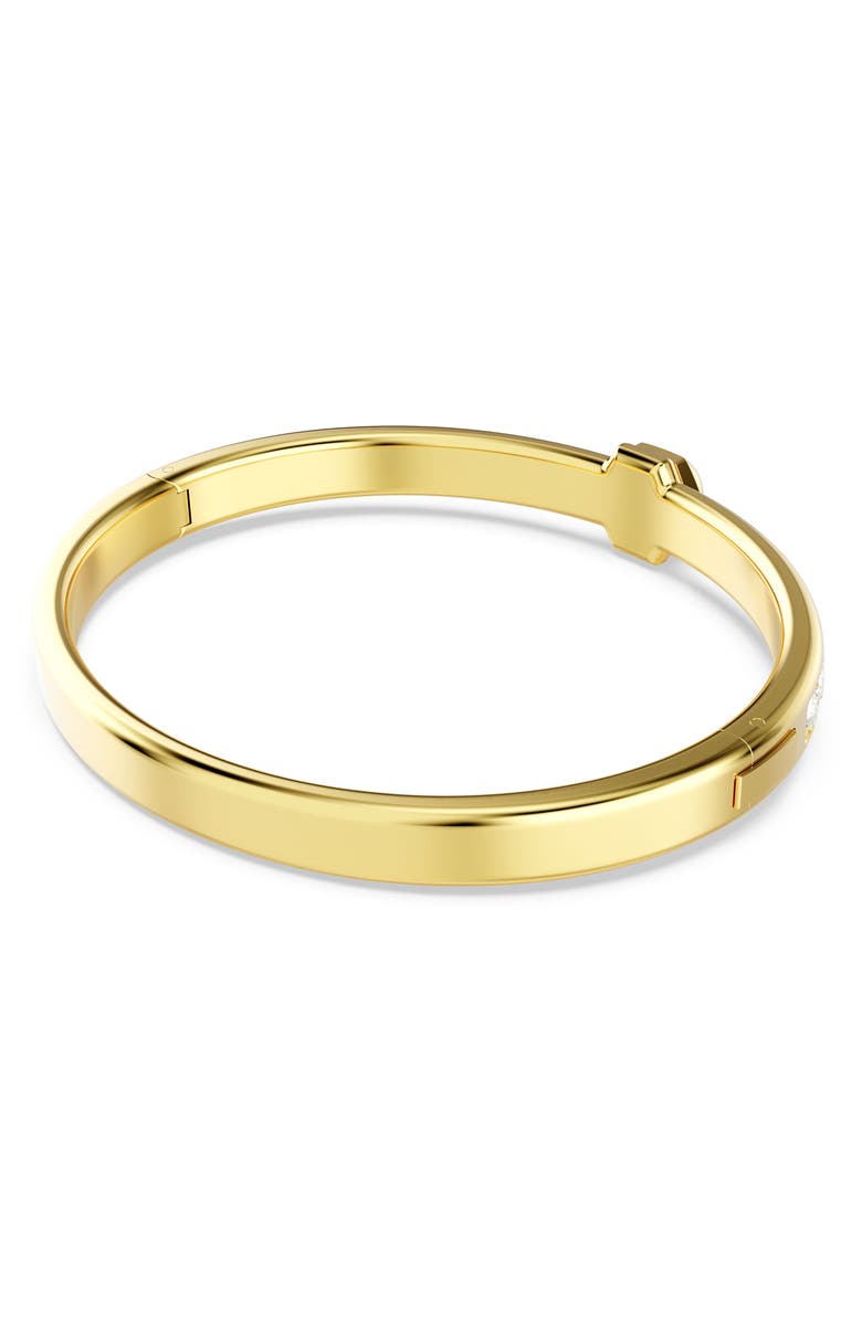 Swarovski Numina Bangle, Alternate, color, White/ Gold