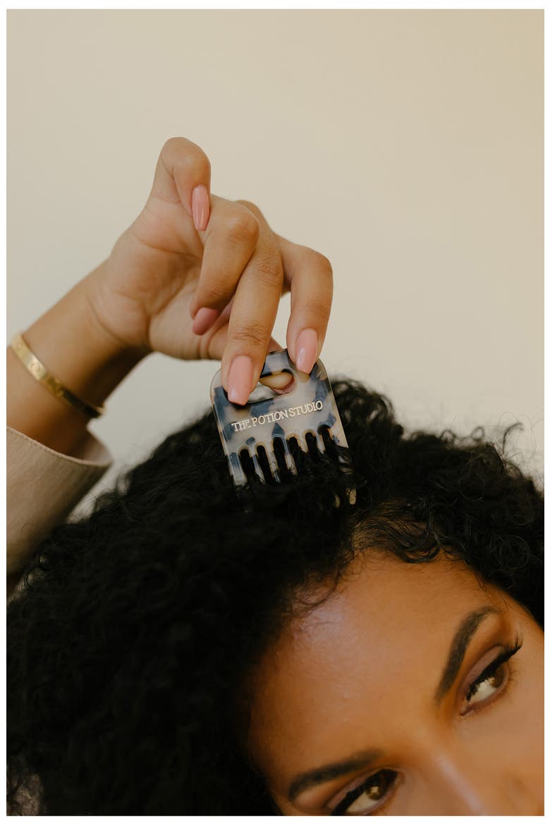 Mini Comb - Nude, Alternate, color, BROWN