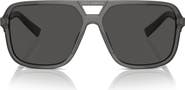 Dolce&Gabbana 61mm Flat Top Pilot Sunglasses