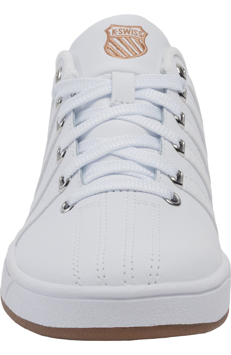 K-Swiss Court Pro II CMF Leather Sneaker, Alternate, color, White/ Lite Gum/ Leopard-M