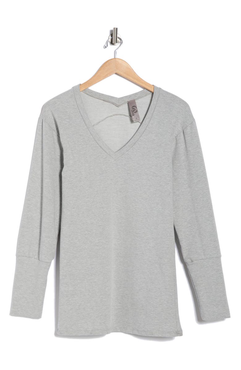 GO COUTURE V-Neck Dolman Sleeve Sweater, Main, color, Moonstruck