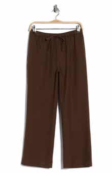 EDIT by JASON WU Crop Wide Leg Cotton Blend Pull-On Pants