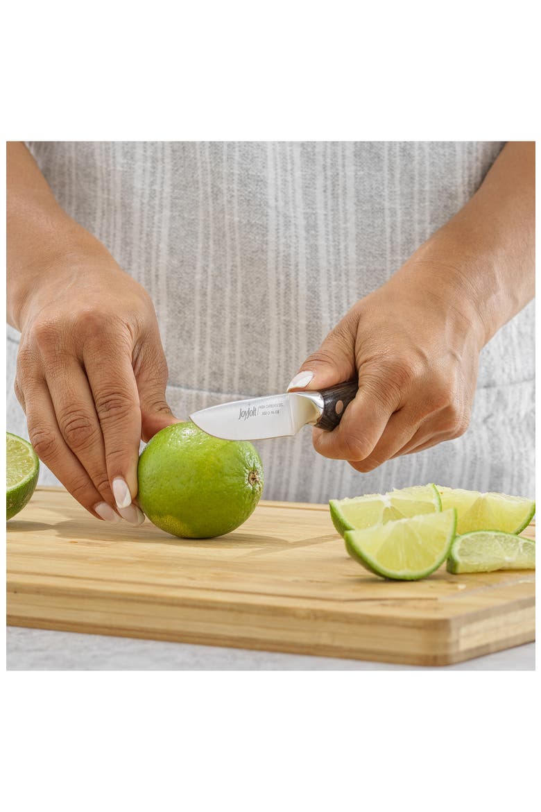 Stainless Steel Utility Knife & Paring Knife 2-Piece Set, Alternate, color, SILVER/ BLACK