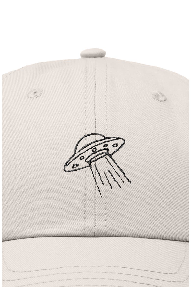 UFO Embroidered Adjustable Dad Cap, Alternate, color, Beige