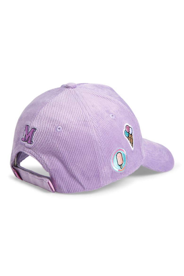 Kids' Corduroy Adjustable Baseball Cap, Alternate, color, IRIS ORCHID