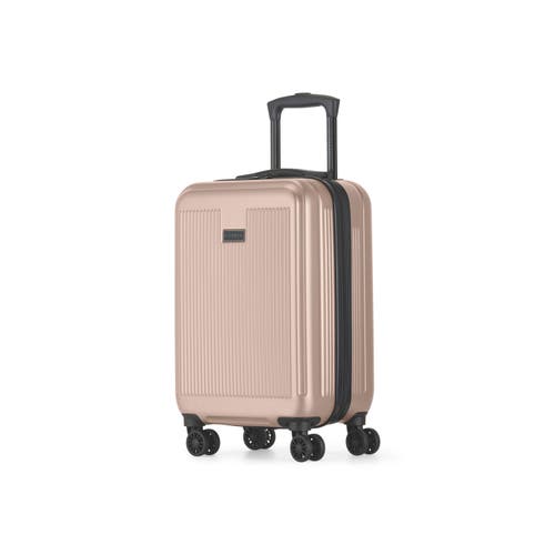 Bugatti Singapore 2 Piece Hardside Luggage Set With Expansion In Metallic Pink