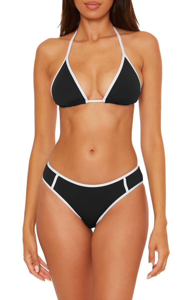 Becca Sport Mode Hipster Bikini Bottoms, Alternate, color, Black