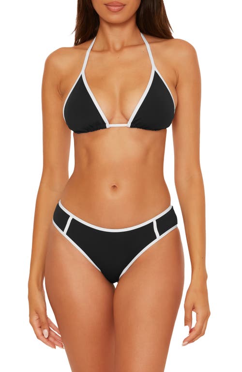 Becca Sport Mode Triangle Bikini Top In Black