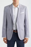 BOSS Hutson Slim Fit Light Light Purple Houndstooth Check Virgin Wool Sport Coat