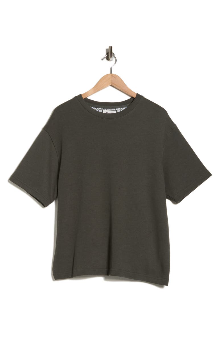 DENIM AND FLOWER Heavyweight T-Shirt, Alternate, color, Hunter Green