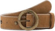 MANGO TEEN Stud Leather Belt