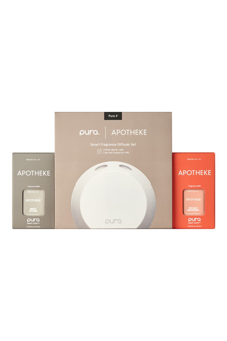x Pura 4 Smart Fragrance Diffuser & Refill Set, Main, color, NO COLOR