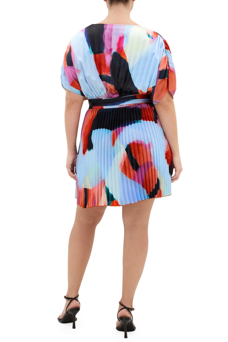 Hailey Abstract Print Minidress, Alternate, color, ASPECT