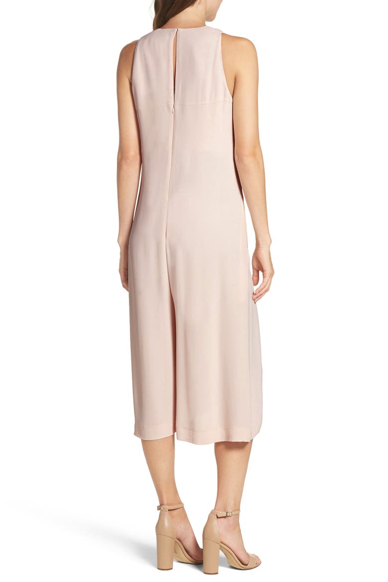 Essien Crepe Culotte Jumpsuit, Alternate, color, PINK OPAL