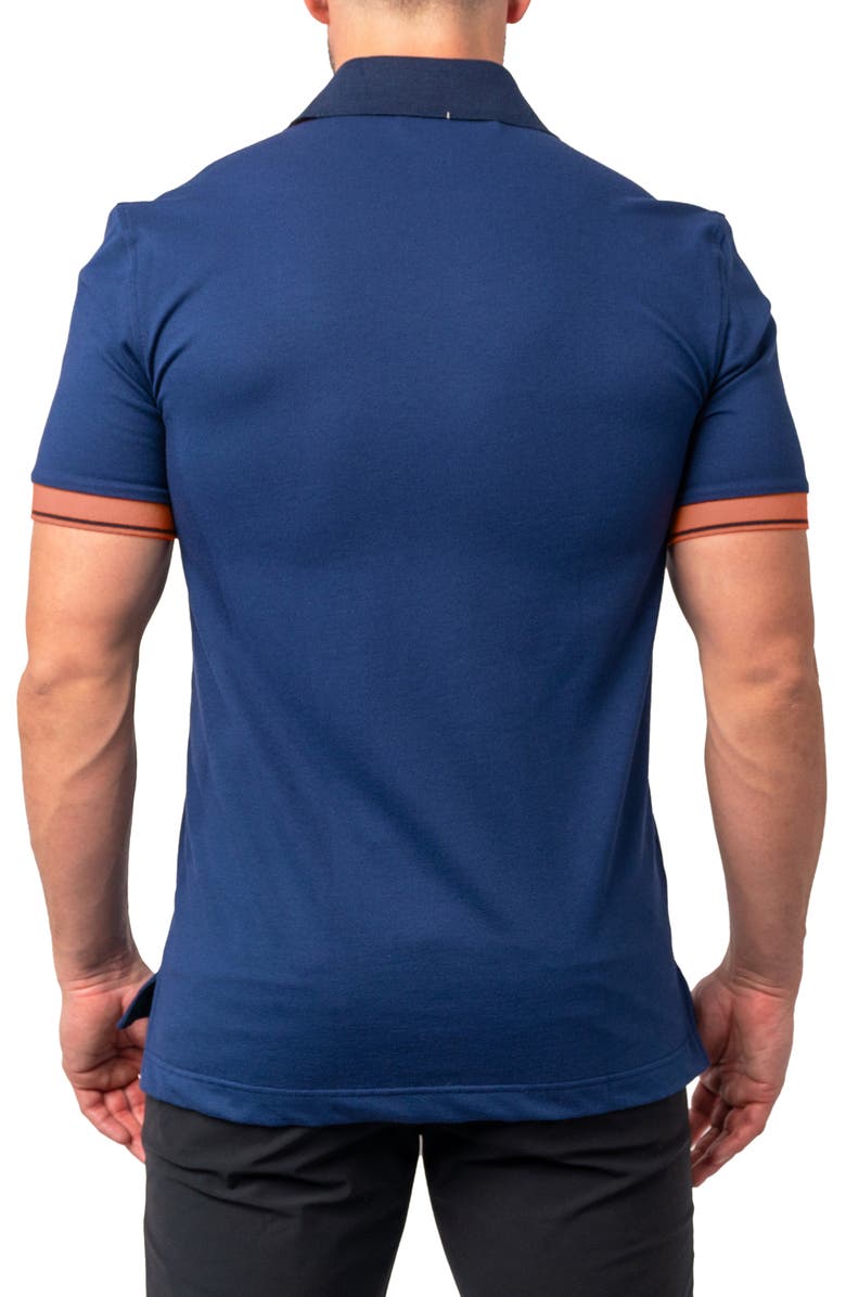 Maceoo Mozartclasstip Regular Fit Egyptian Cotton Polo, Alternate, color, Purple
