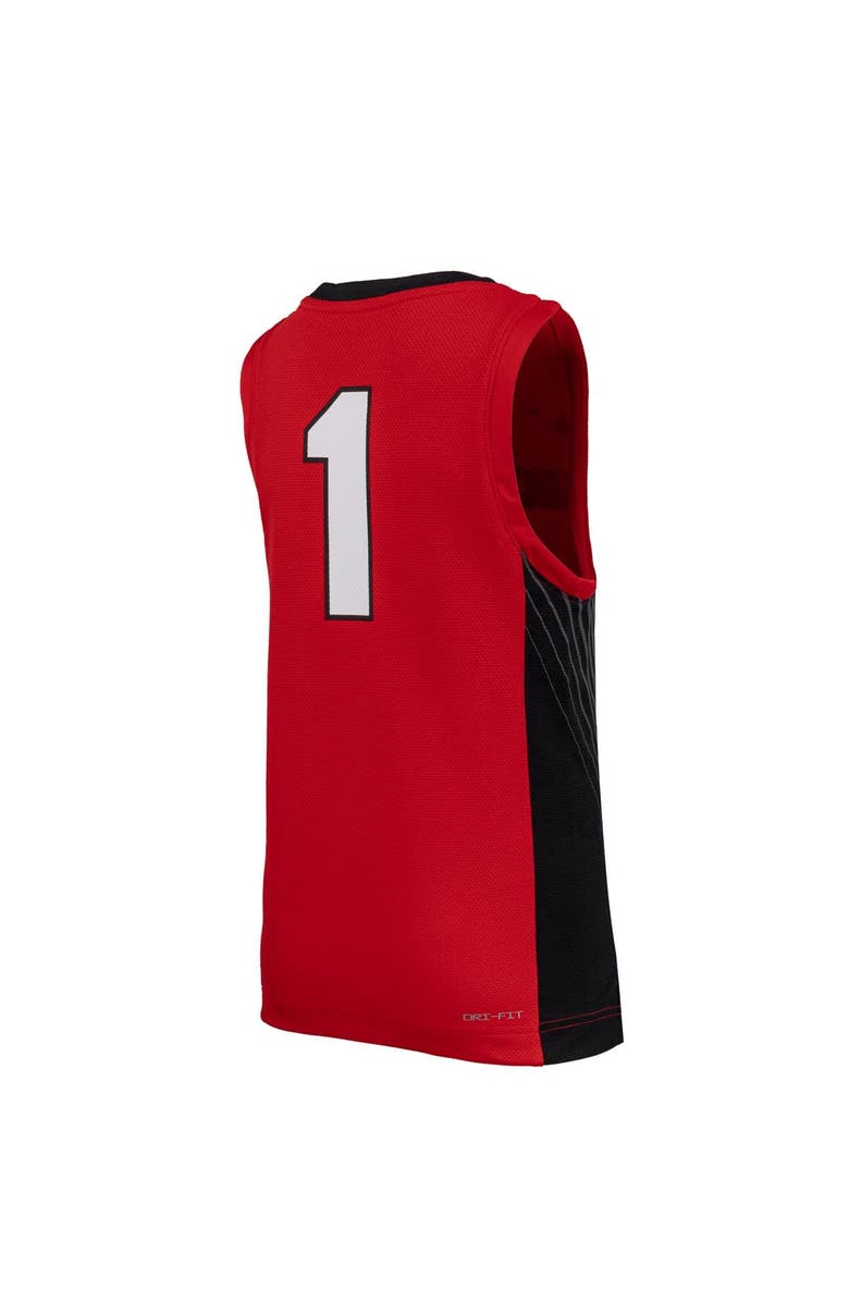 Nike Youth Nike #1 Red Georgia Bulldogs Replica Basketball Jersey, Alternate, color, Red