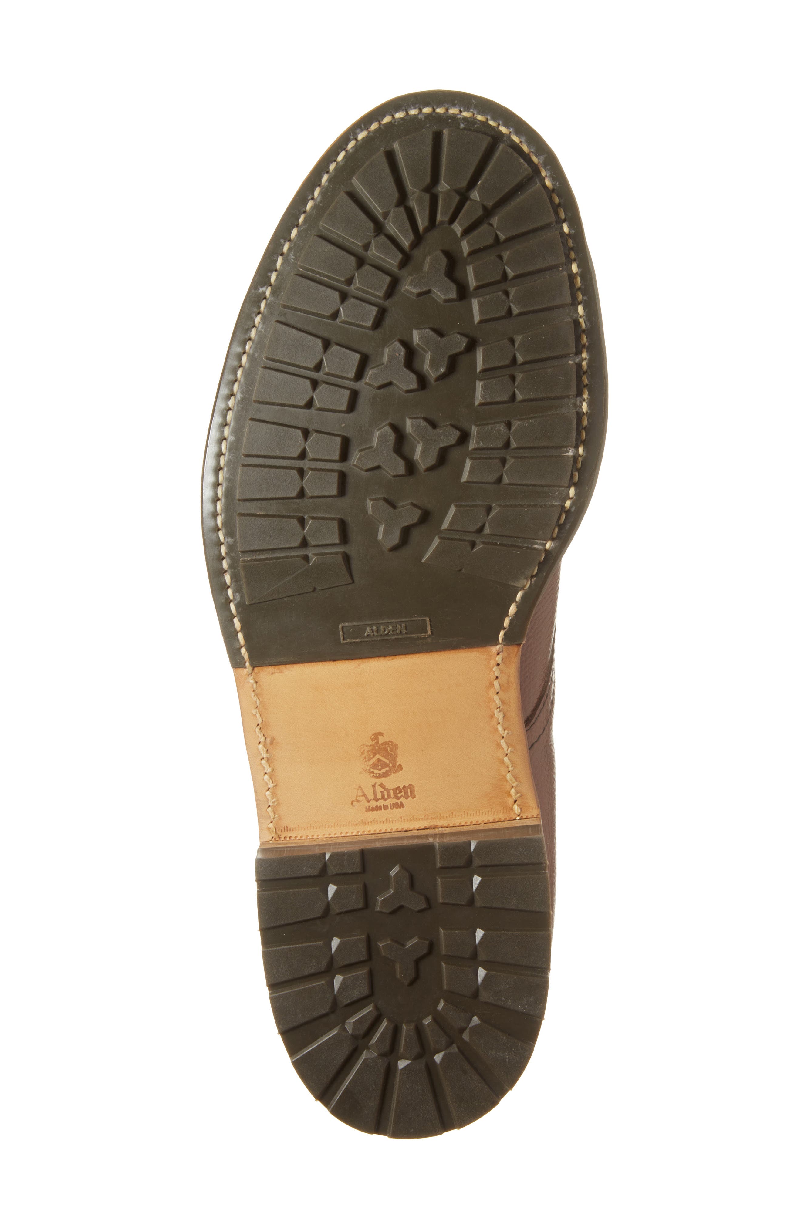 Alden Indy Moc Toe Lace-Up Boot, Alternate, color, Brown Alpine Grain