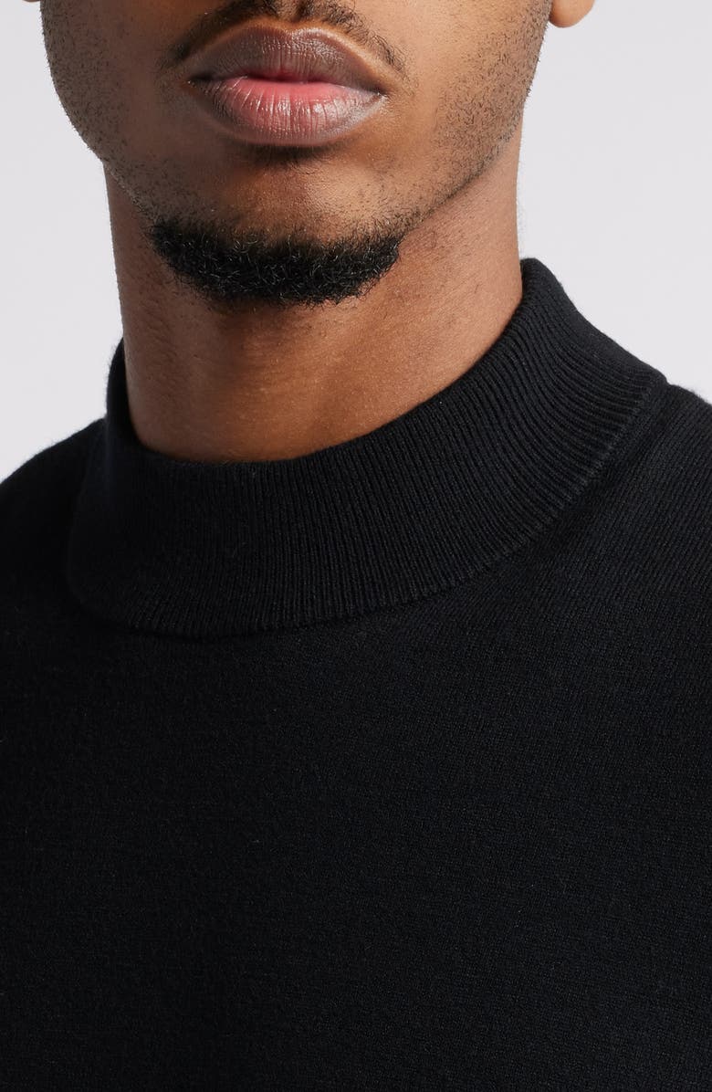 Open Edit Solid Mock Neck Sweater, Alternate, color,