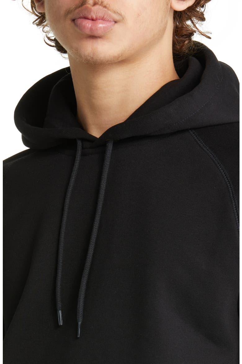 Work In Progress Chase Cotton Blend Hoodie, Alternate, color, BLACK / GOLD
