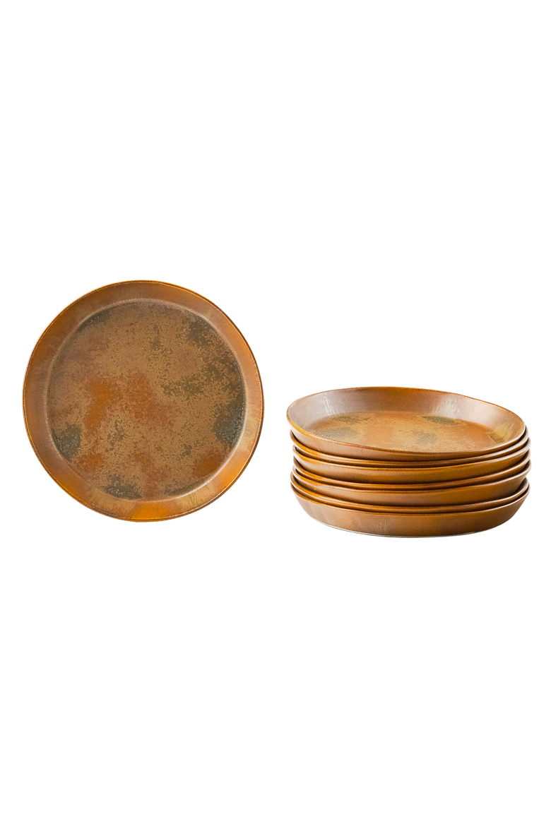 Skali Coupe Dinner Plate, Main, color, Burl / Set of 4