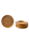 Burl / Set Of 4