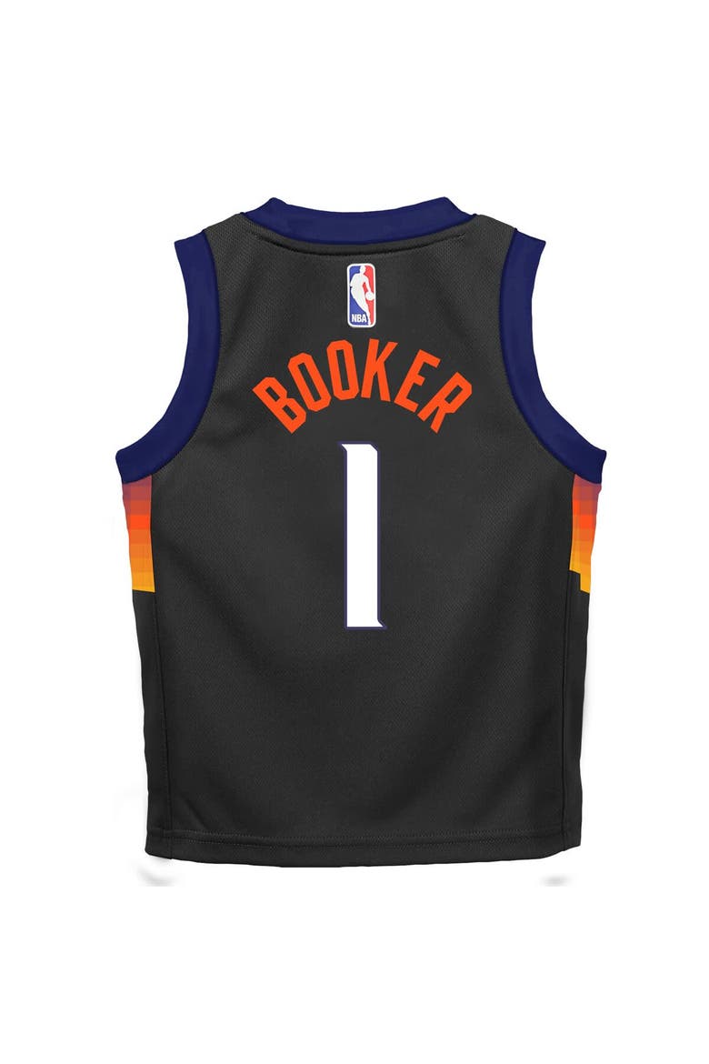 Infant Nike Devin Booker Black Phoenix Suns 2025/26 City Edition Swingman Jersey, Alternate, color, Black