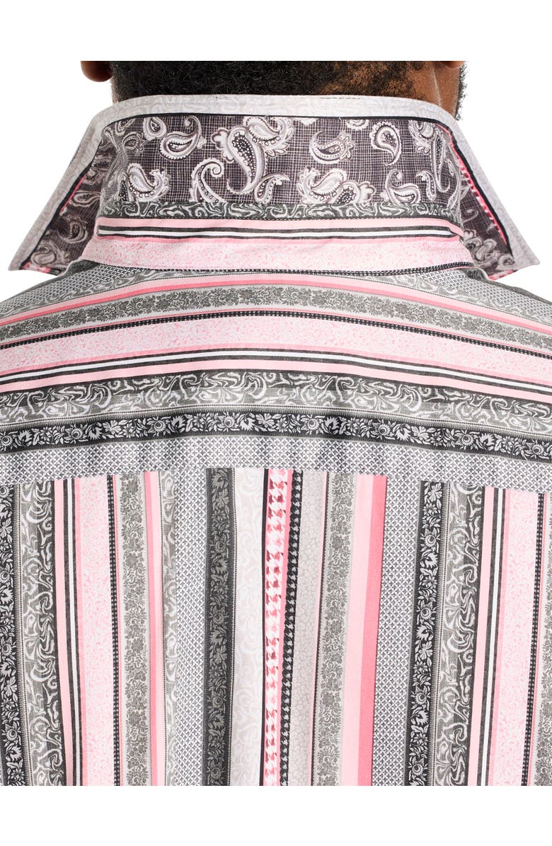 Robert Graham Big & Tall Bramshaw Sport Shirt, Alternate, color, Pink